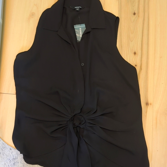 Express Tops - Express Portofino tie front shirt